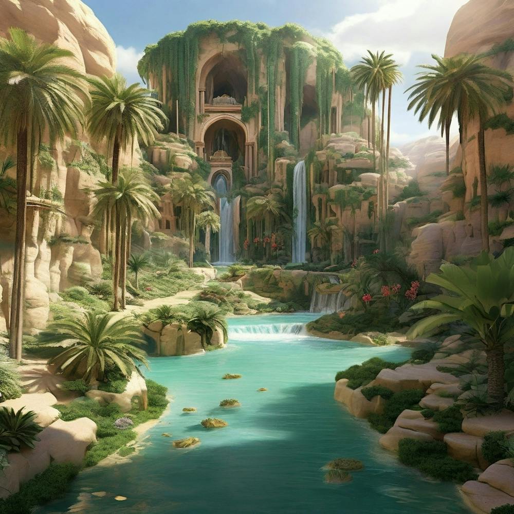 Egyptian Landscape Art print