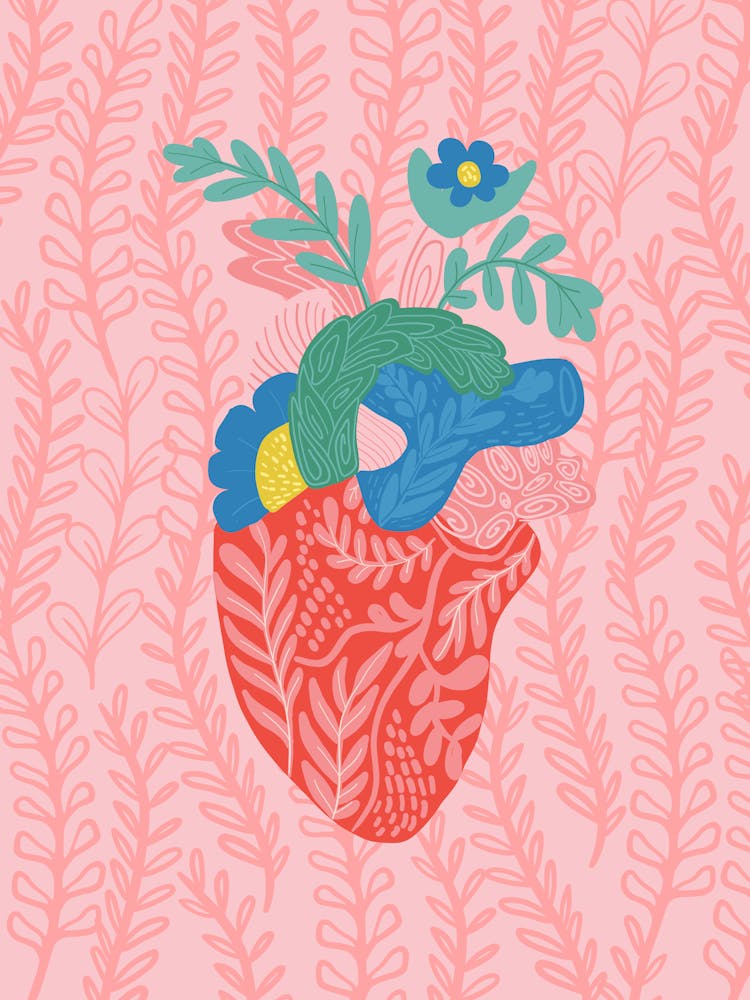Heart With Flowers