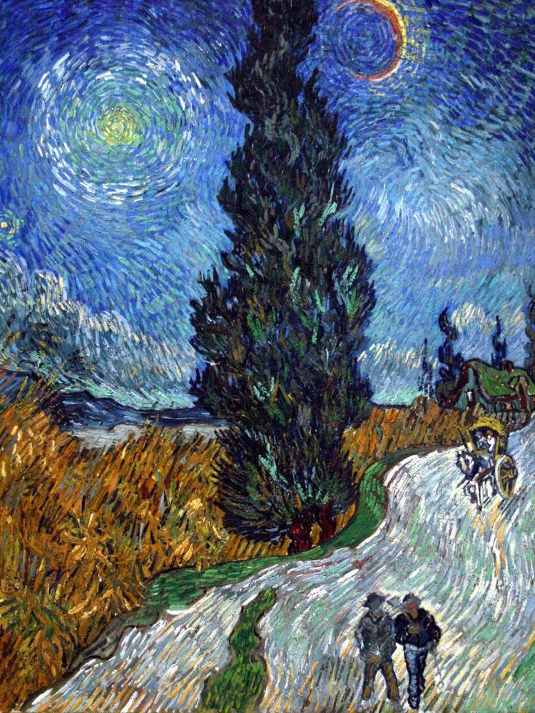 Country Road In Provence By Night, Vincent Van Gogh