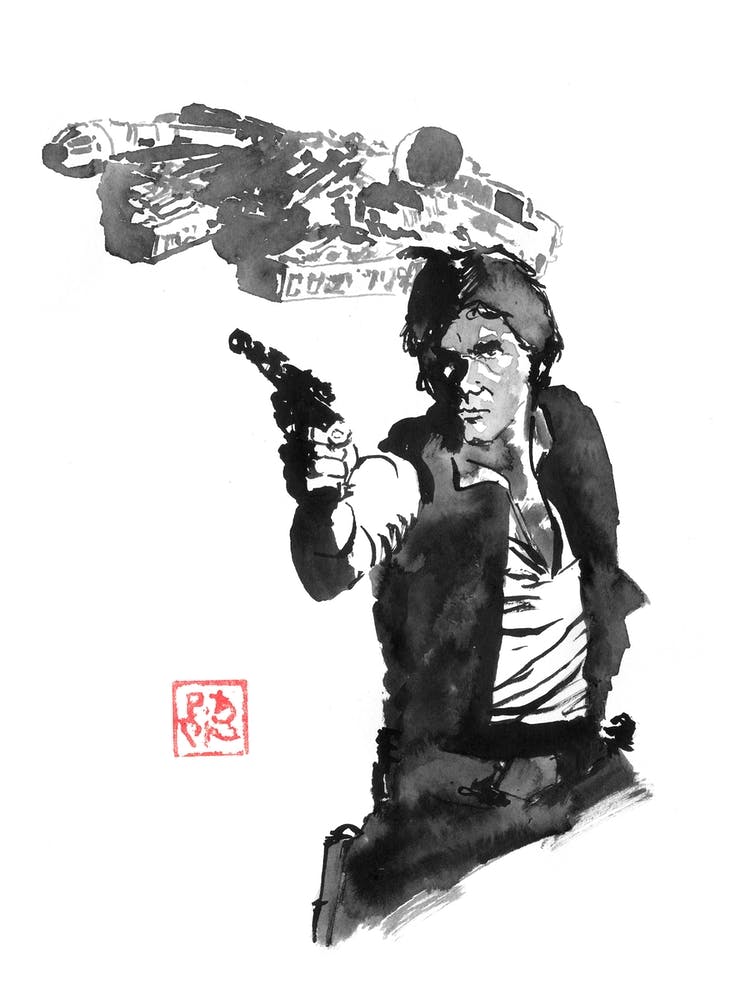 Han Solo And Millenium Falcon