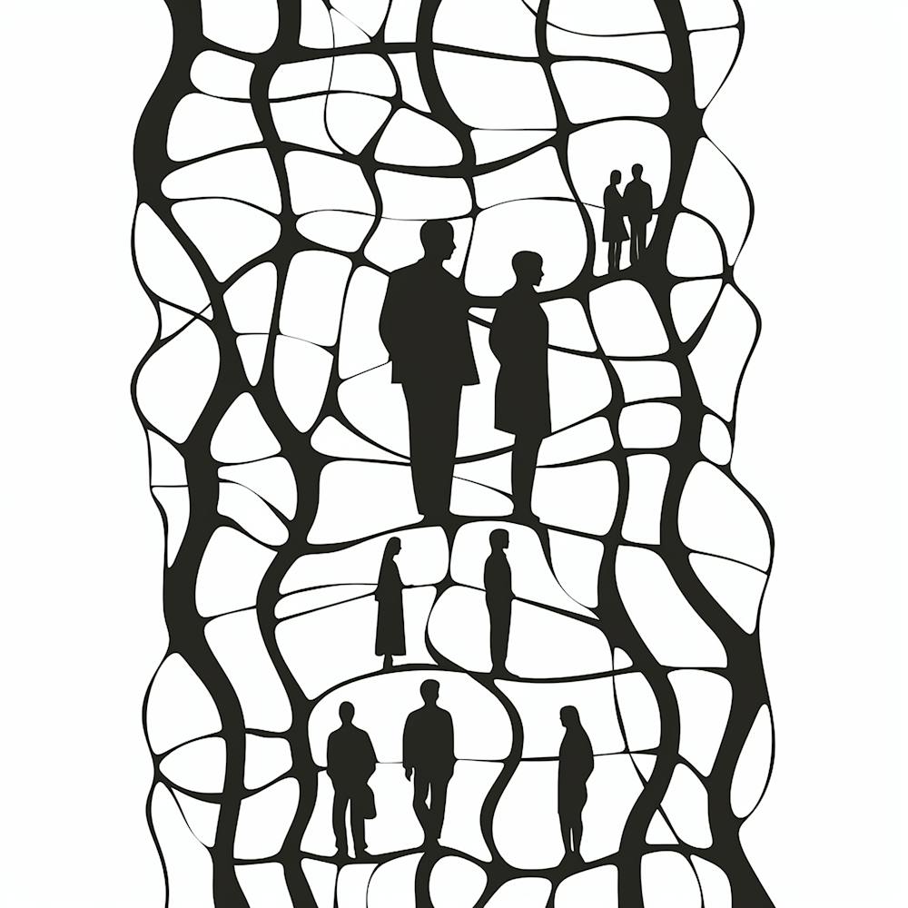 People In A Cage - city wall art, colorful wall art, home decor, minimal art, modern wall art, wall art, wall decoration, wall print colourful wall art, decor wall art, digital art, digital art download, interior wall art, downloadable art, eclectic wall,
