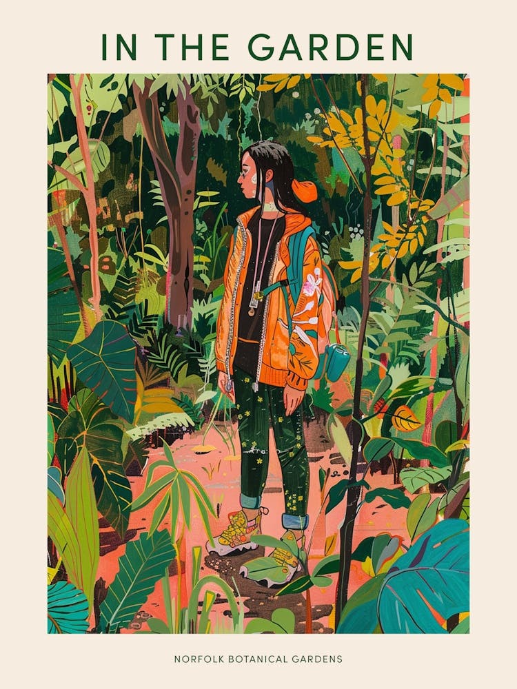 In The Garden Poster Norfolk Botanical Gardens 1