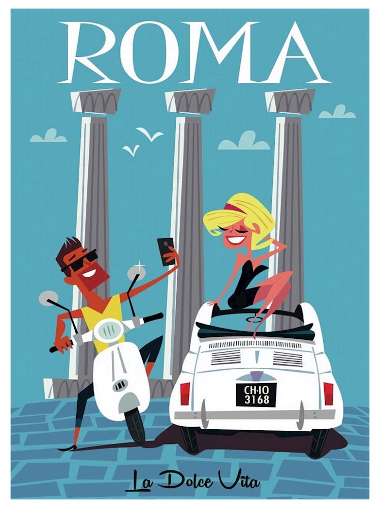 Roma La Dolce Vita Drucke