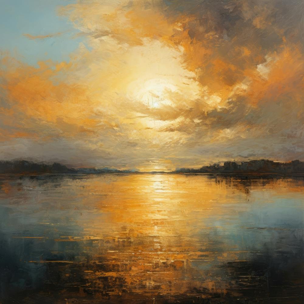Sunset Over The Water 2