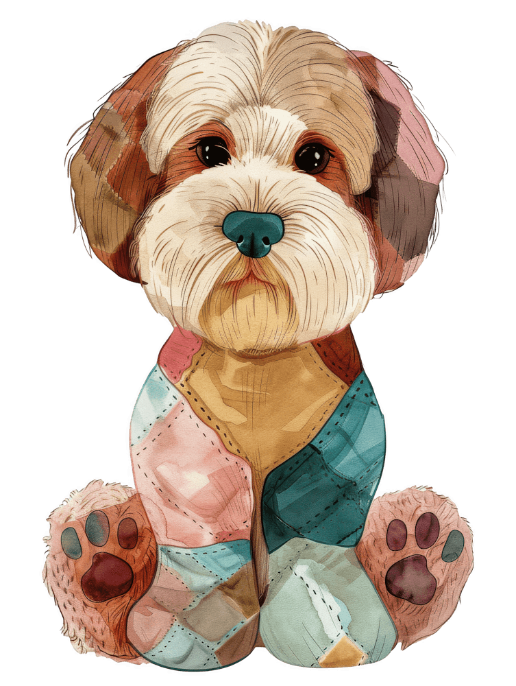 Quilted Dog 2 1