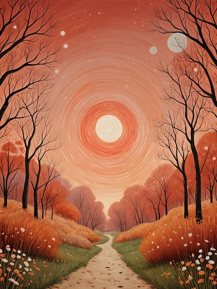 Autumn Path In The Woods