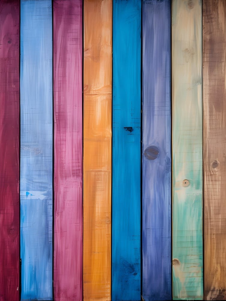Colorful Wooden Planks