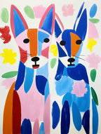 Colourful Kids Animal Art Fox 1