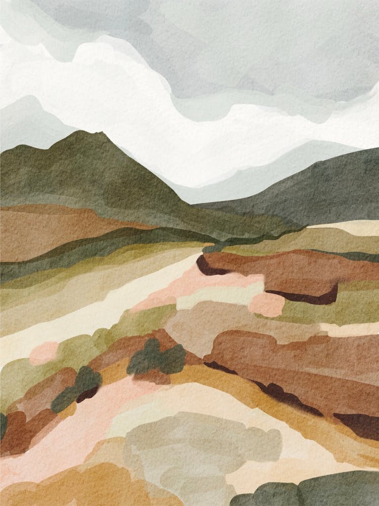 Earthy mountain view