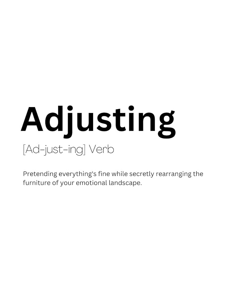 Adjusting Definition Meaning 1