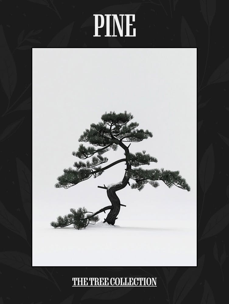 Pine Tree Pixel Illustration 1 Poster
