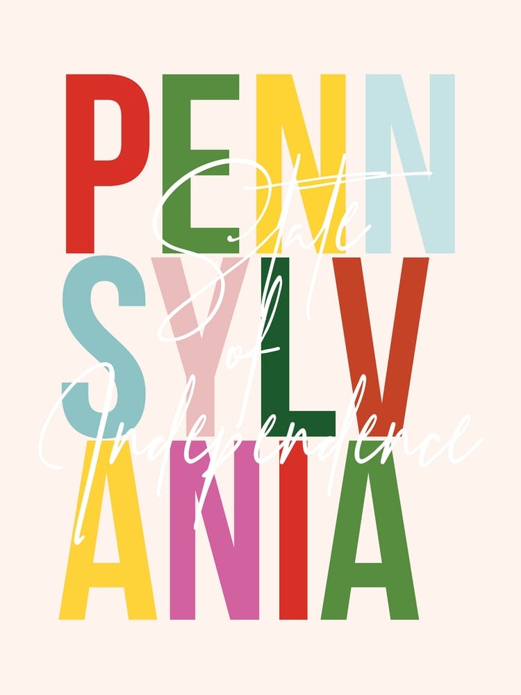 Pennsylvania State Of Independence Color