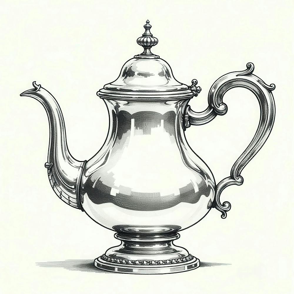 Silver Teapot 2