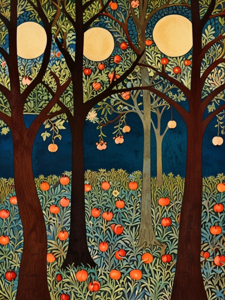 William Morris Moonlight In The Trees 11