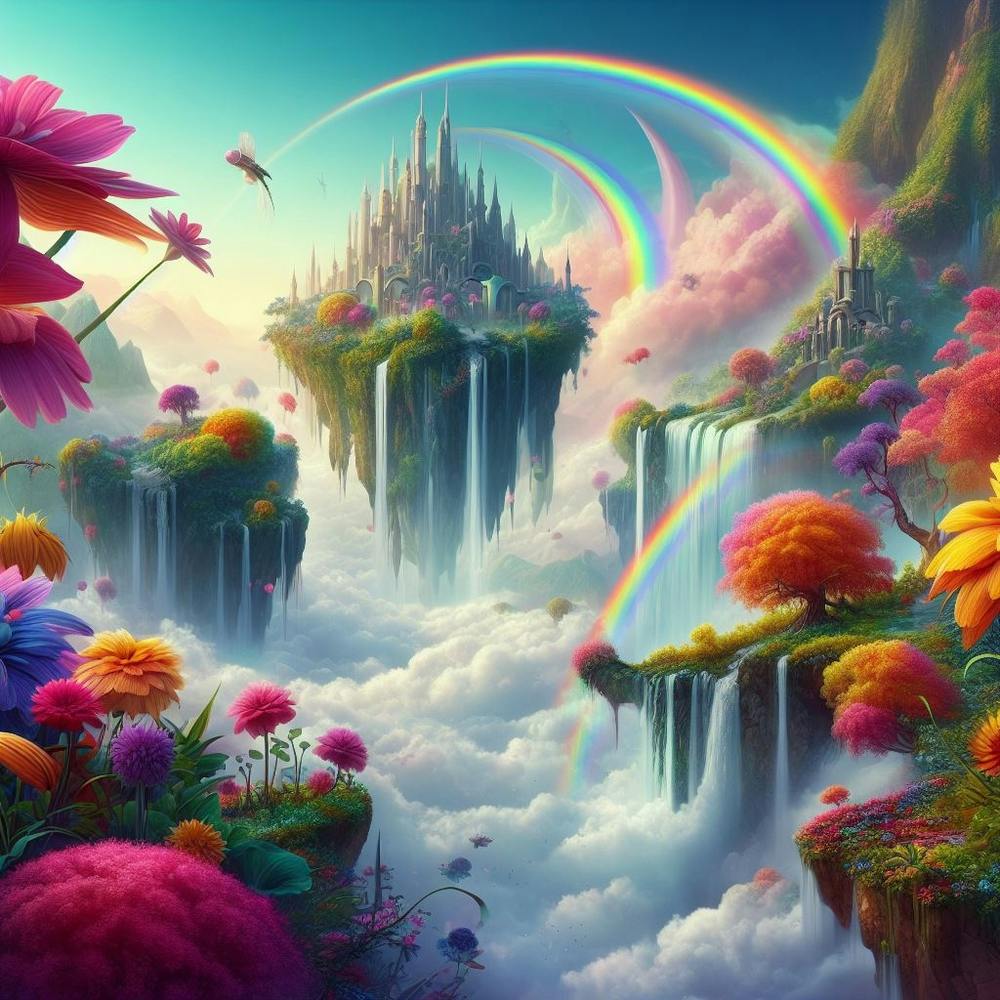 Rainbows And Flowers