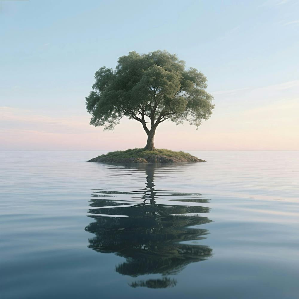 Lone Tree On Island 1