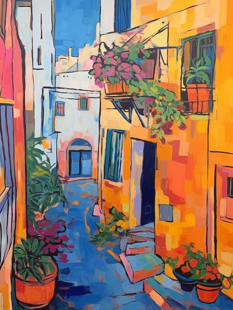 Syracuse Italy 1 Fauvist Painting