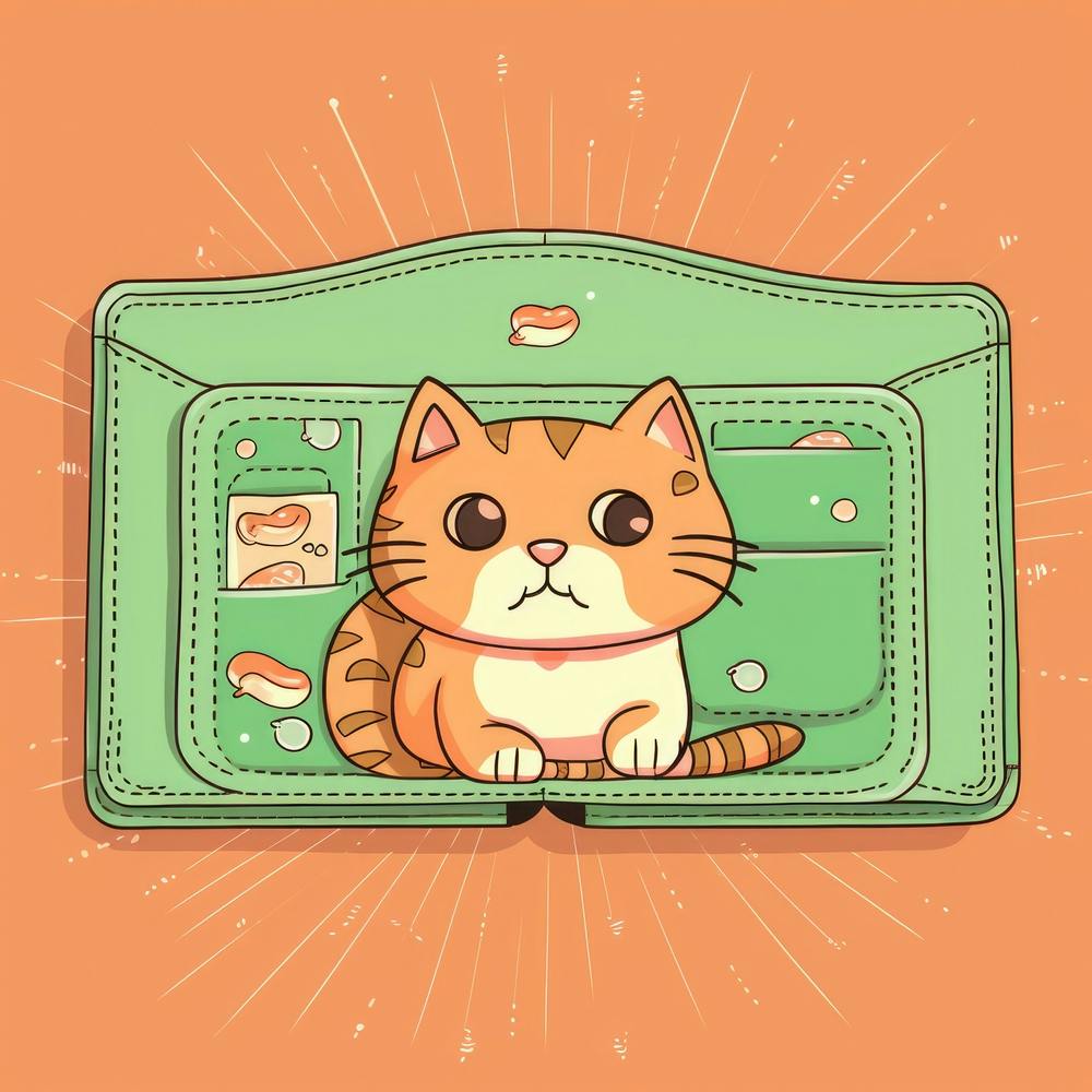 Wallet With Cat