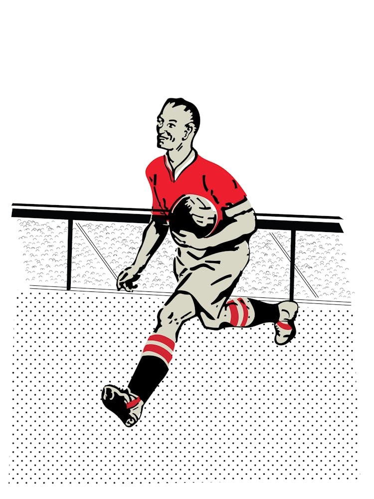 Football Player Running