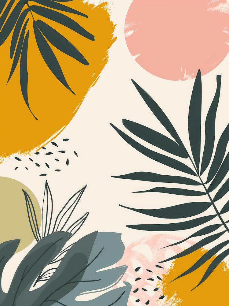 Abstract Tropical Leaves 12