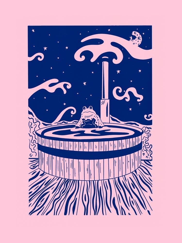 Hot Tub Frog Pink