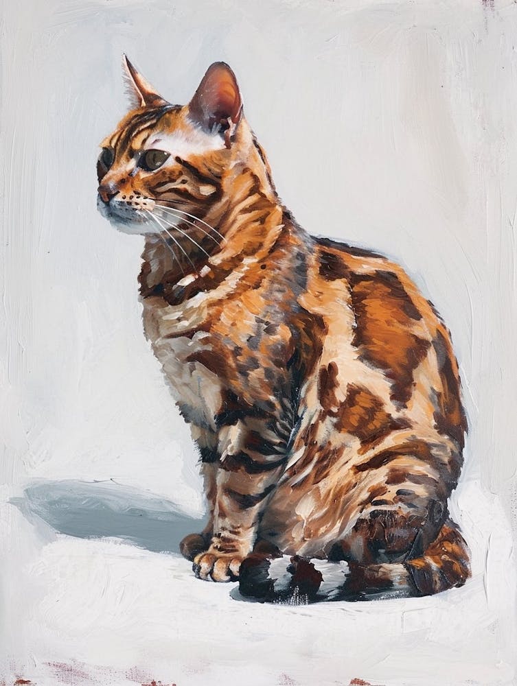 Bengal Cat Painting 2