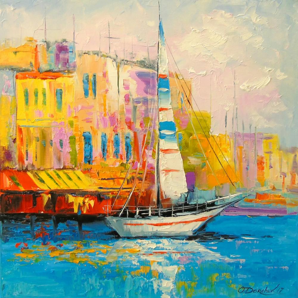 Sailboat at the pier