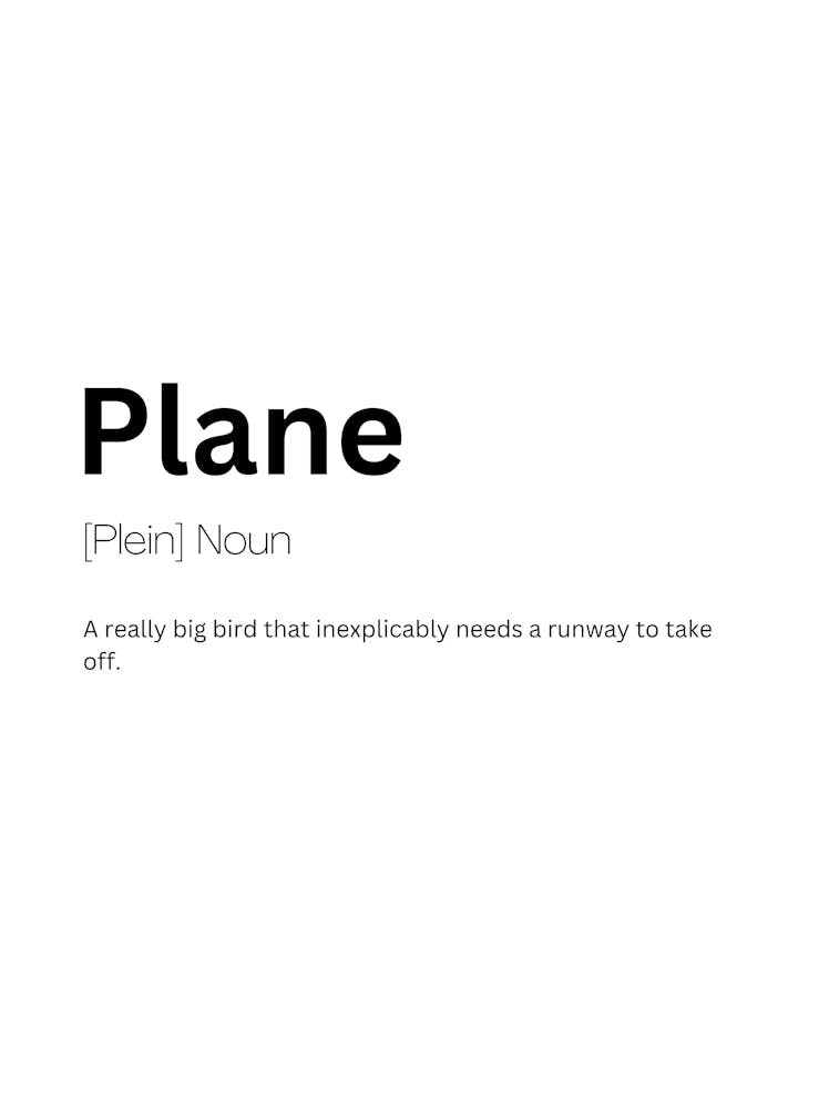 Plane Definition Meaning