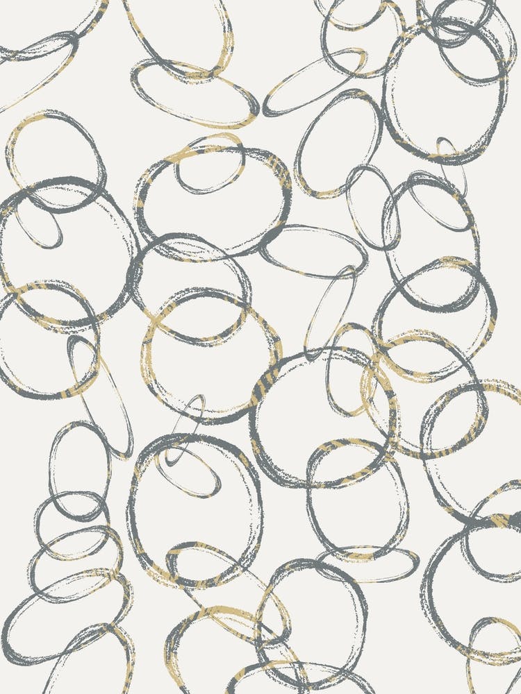 Gold Circles Wallpaper
