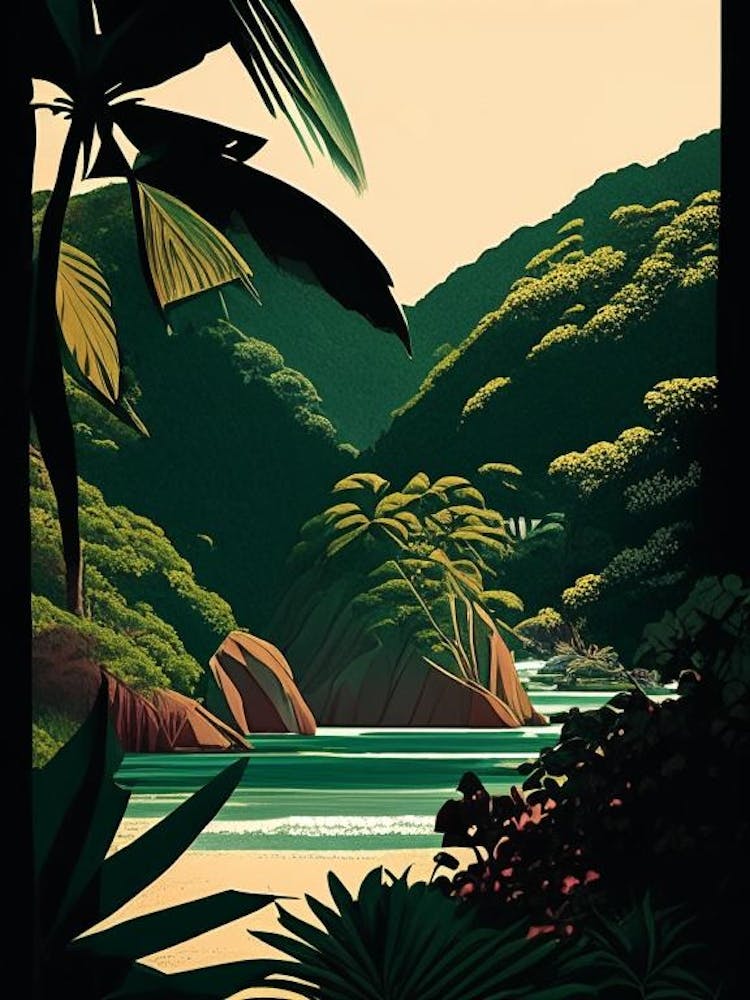 Tayrona National Park Colombia Retro