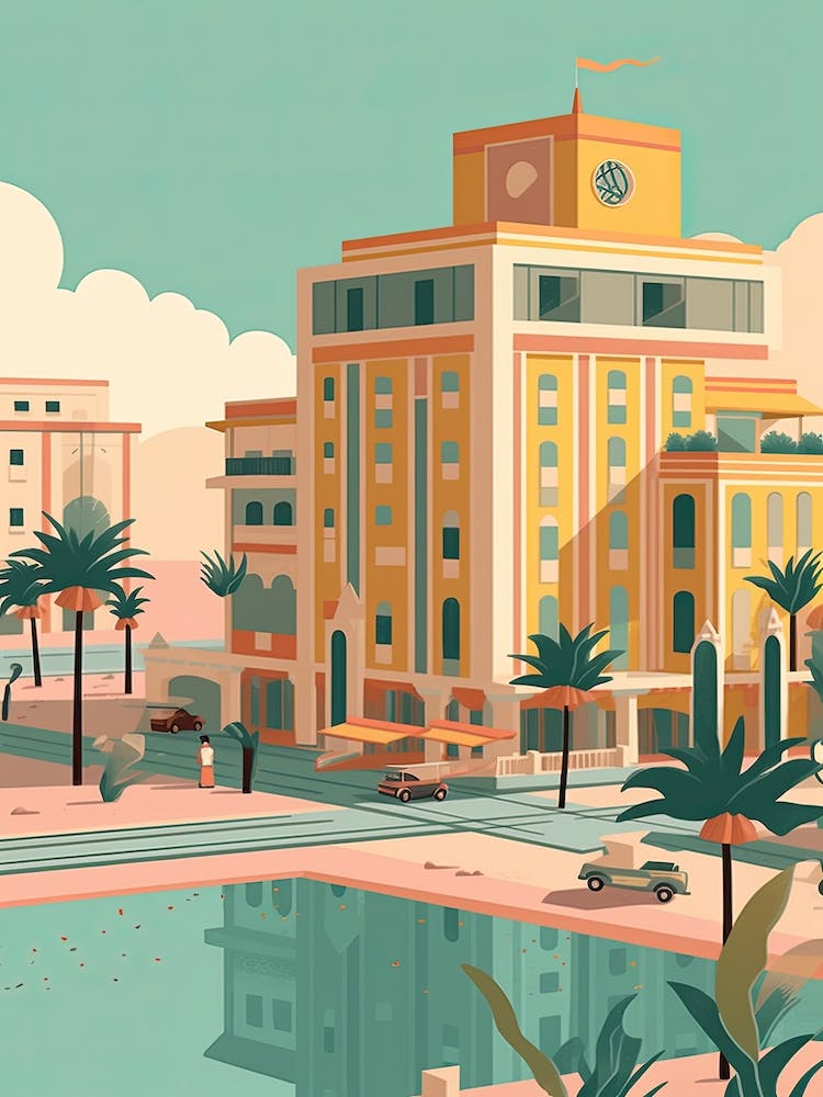 Cairo Egypt Travel Illustration 2