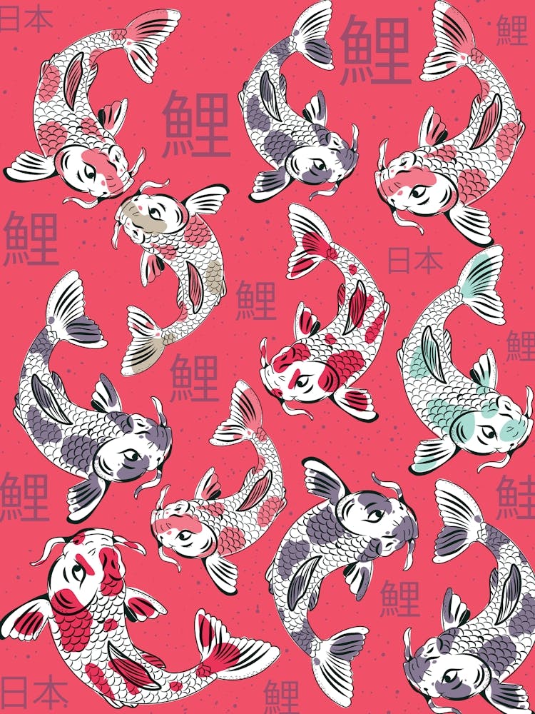Chinese Koi Fish