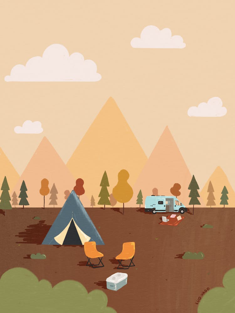 Camping In The Mountains