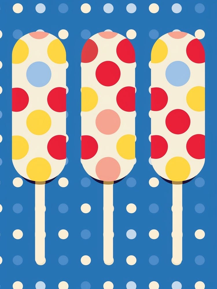 Pop Art Ice Pops Dots 1