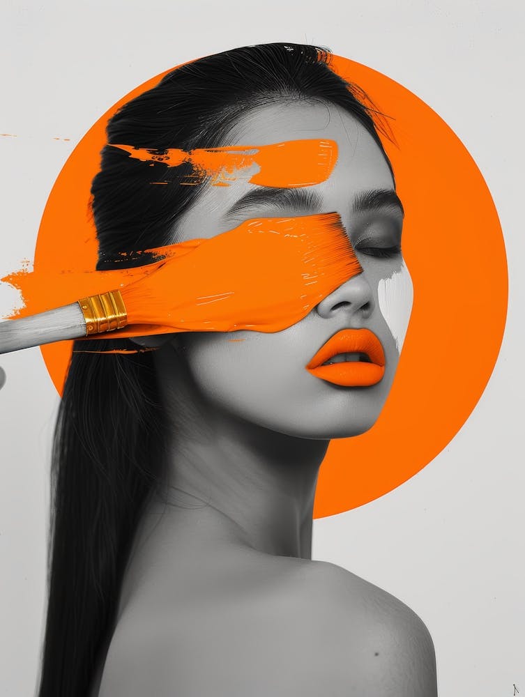 Orange Paint Brush