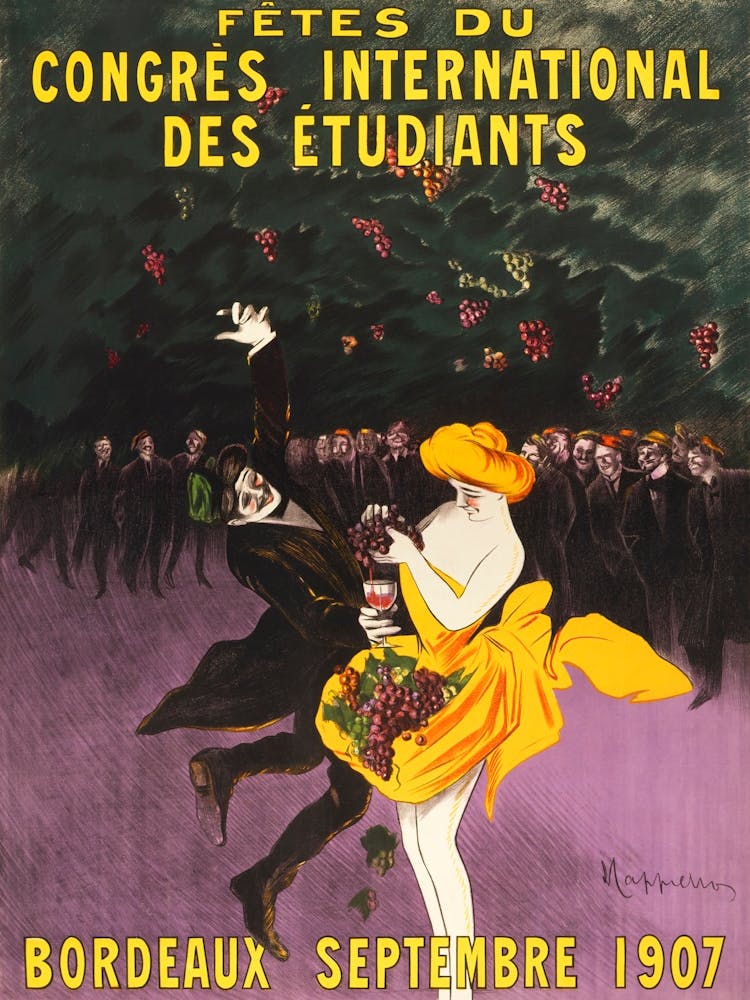Celebrations Of The International Student Congress, Bordeaux, Leonetto Cappiello