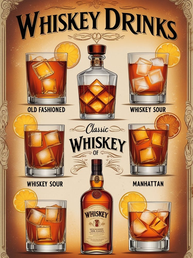 Whiskey Drinks Poster 6