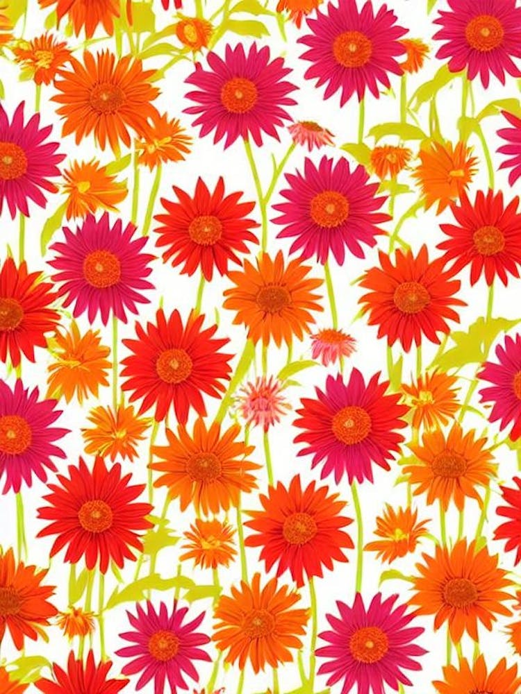 Echinacea Blumendruck - Warme Töne 2