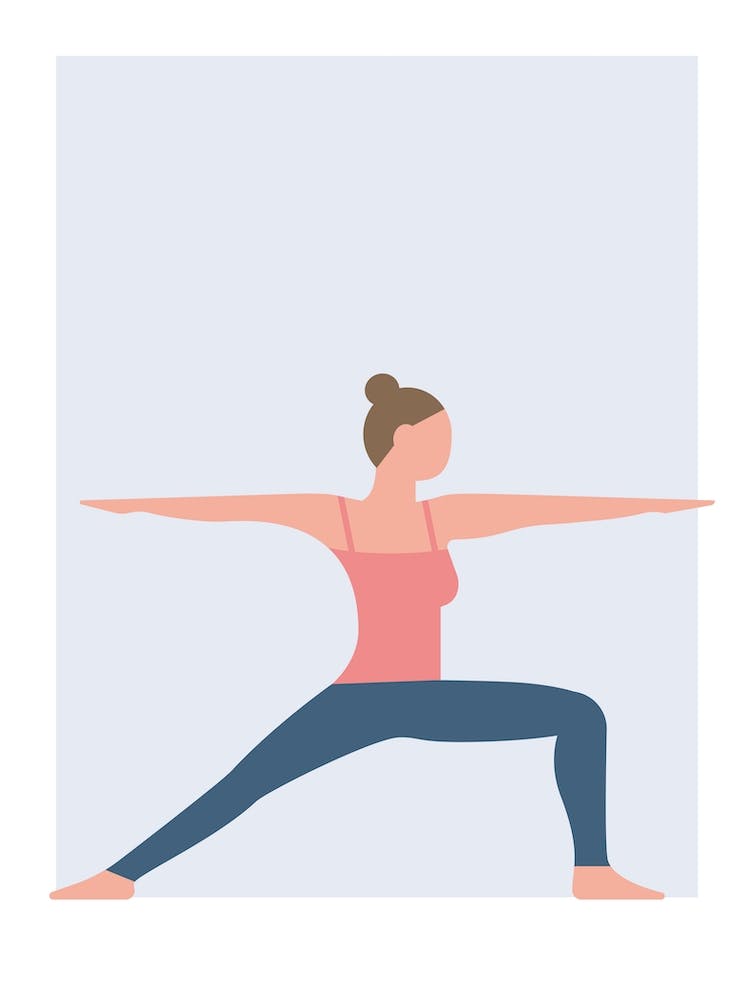 Warrior yoga pose
