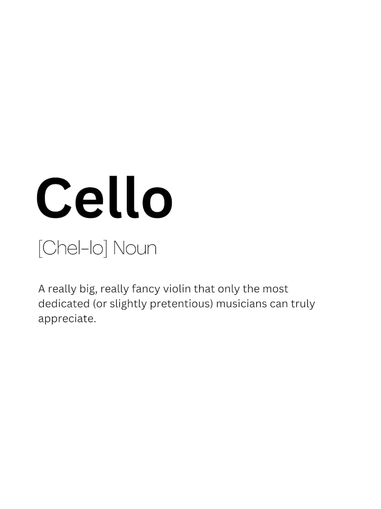 Cello Definition Meaning