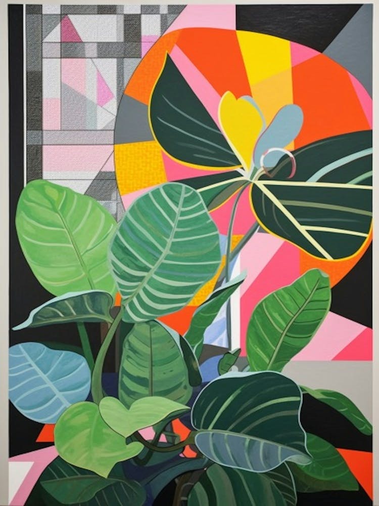 Anthurium Flower Still Life  3 Abstract Expressionist