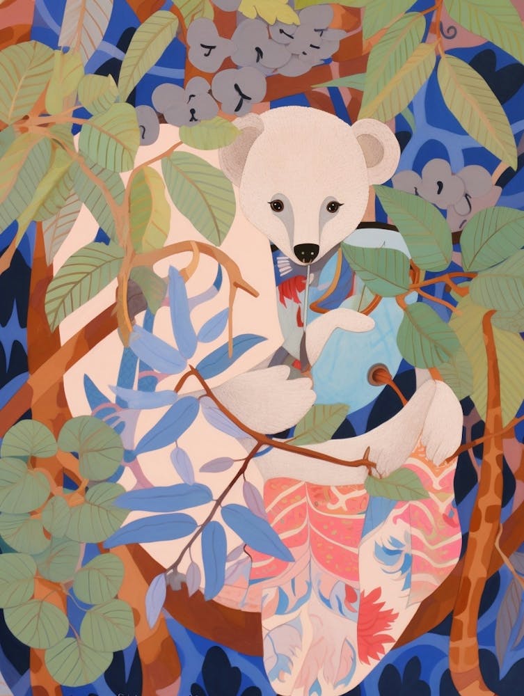 Maximalist Animal Painting Koala 2