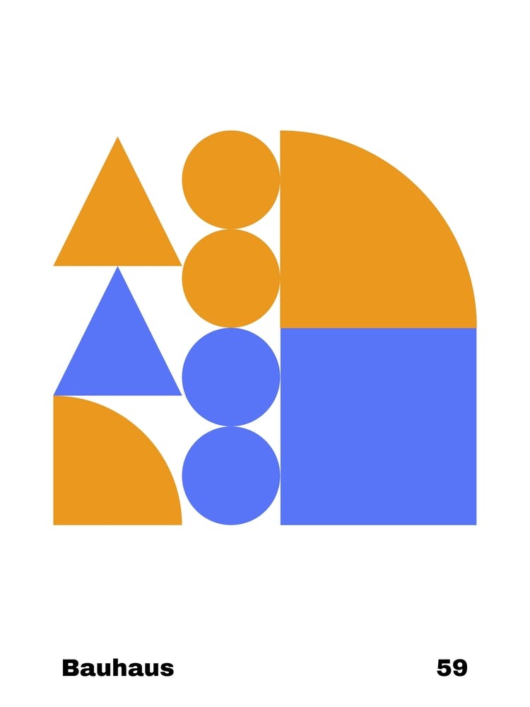 Geometric Bauhaus Poster 59