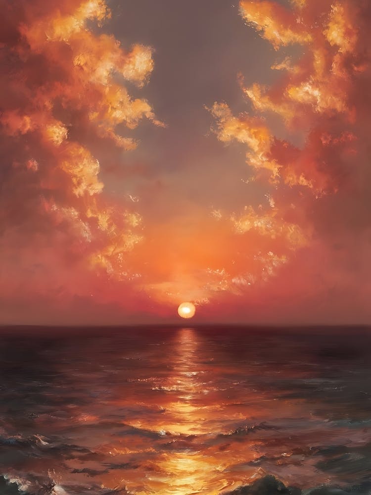 Sunset Over The Ocean 26