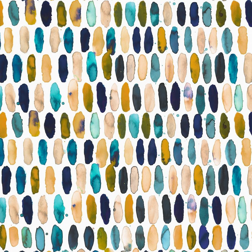 Pills Blue Ocre White Bg Square