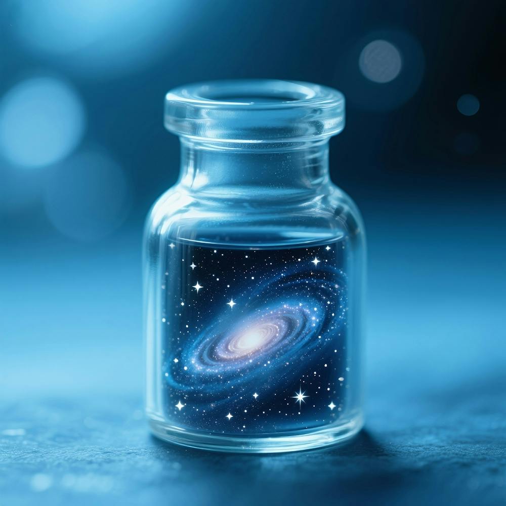 Galaxie im Glas