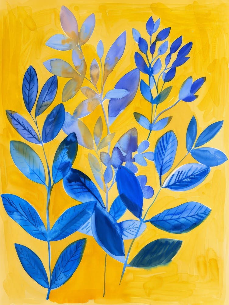 Blue Leaves 21
