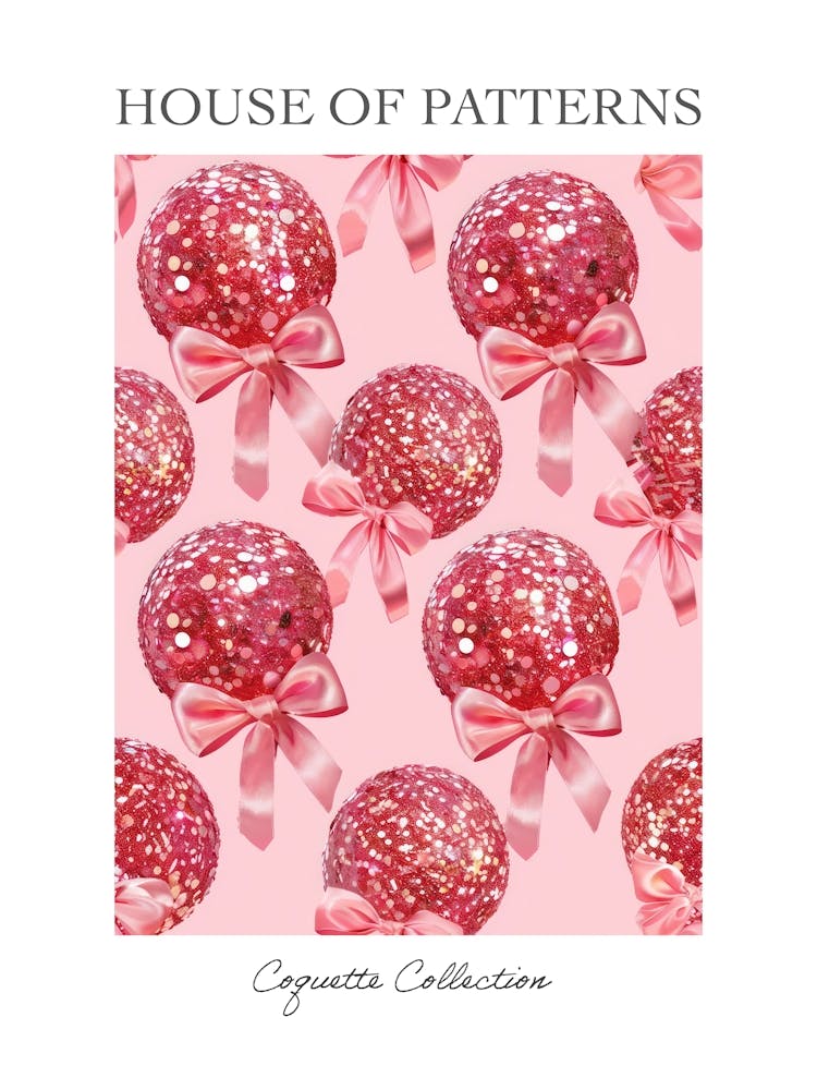 Disco Coquette 4 Pattern Poster