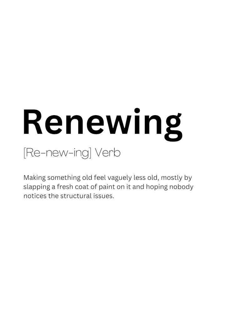 Renewing Definition Meaning 1