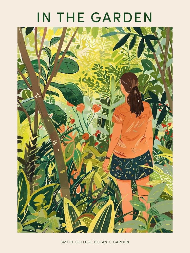 In The Garden Poster Smith College Botanic Garden Usa 1